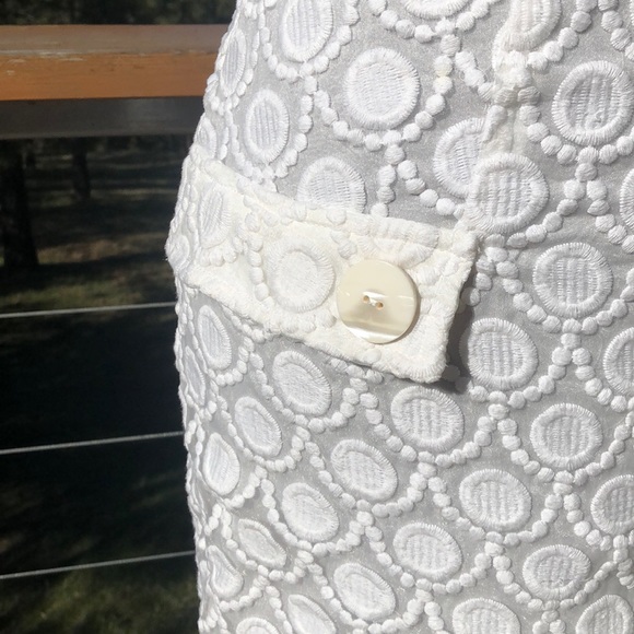 Bebe white embroidered mini dress - Picture 3 of 5